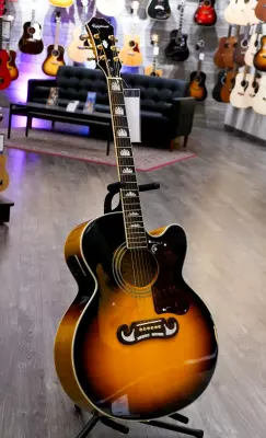 Epiphone - J-200 EC Studio Acoustic/Electric - Vintage Sunburst